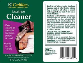 img 3 attached to 🧽 Cadillac Leather Cleaner: Versatile Solution for Shoes, Boots, Handbags, Car Upholstery, Furniture - Eliminates Dirt, Grime, Salt and More from Finished Leathers