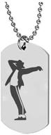 🎵 signature style: michael jackson assorted pendants - unisex stainless steel necklace logo