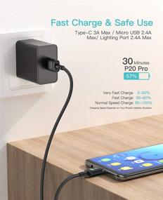 img 3 attached to 🔌 Кабель KUULAA с магнитным USB C - 2 шт. - 6.6 футовый нейлоновый оплетенный шнур для Samsung Galaxy S10 S9 S8 и устройств с Type C - поддерживает быструю зарядку QC 3.0 и передачу данных