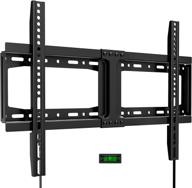 📺 fixed tv wall mount: low profile bracket for 32-75 inch tvs, max vesa 600x400mm, 165lbs capacity, fits 16"-24" wood studs | quick release lock logo