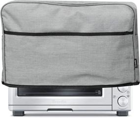 img 4 attached to 🔒 Protect Your 6 Slice Toaster Oven: Dust Cover with Storage Pockets for Small Appliances