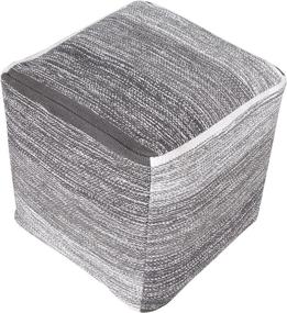 img 4 attached to Resources POUFS99714GRY1414 Pablo Distressed Ottoman