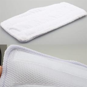 img 3 attached to 🧽 FFsign 8 Pack Steam Mop Pads - Compatible with Shark Light and Easy Steam Mop Cleaners - Microfiber Cleaning Steamer Pads - Washable & Reusable - S3101 S3101n2 S3250 S3251 SK460 SK410 SK435CO SK140 SK141