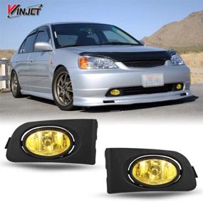 img 4 attached to 🚘 Enhance Your Safety on the Road with Winjet Compatible Fog Lights for 2001-2003 Honda Civic