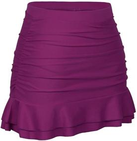 img 3 attached to 👗 Flattering and Comfortable: Hilor Women's Skirted Waisted Shirred Clothing - A Perfect Fit!