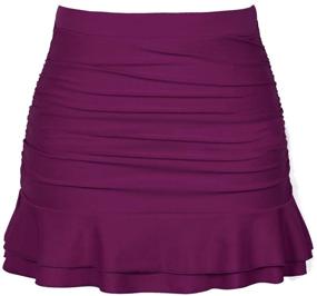 img 4 attached to 👗 Flattering and Comfortable: Hilor Women's Skirted Waisted Shirred Clothing - A Perfect Fit!