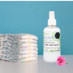 img 1 attached to 🌹 Green and Lovely's Smell the Roses Cloth Wipe Spray: 8 fl. oz. Organic Baby Bottom Wash with Natural Ingredients