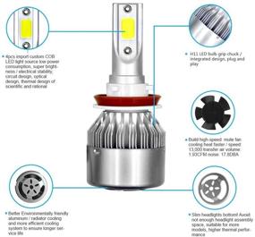 img 3 attached to 🔦 Evomosa Все-в-одном C6 H11 LED лампы для фар