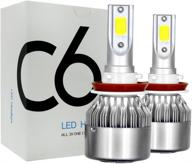 🔦 evomosa все-в-одном c6 h11 led лампы для фар логотип