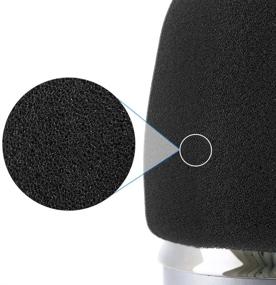 img 2 attached to 🎙️ YOUSHARES Microphone Windscreen Foam - Green Pop Filter Windshield & Protector for Blue Yeti, Yeti Pro Condenser Microphones