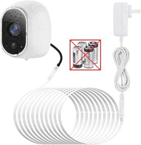 img 4 attached to Upgraded ALERTCAM Power Adapter for Arlo HD Security Camera with 25 Feet/7.5m Weatherproof Cable - Provides Continuous Power for Your Arlo (Replace CR123A) | Not Compatible with Arlo Pro and Arlo 2