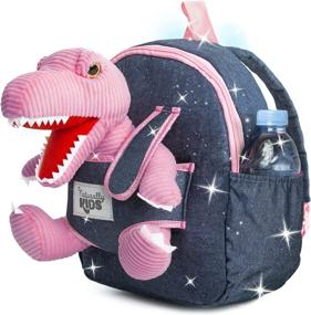 img 4 attached to 🦕 Naturally KIDS Small Dinosaur Backpack - Organizing Children's Furniture, Adorable Decor & Convenient Storage Solution for Kids' Backpacks & Lunch Boxes
