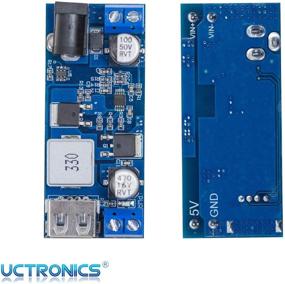 img 1 attached to 🔌 Модуль преобразователя постоянного тока UCTRONICS - понижение до USB 5V трансформатора, 6V 9V 12V 24V до 5V 5A двойной выходной регулятор напряжения на плате [2 штуки]