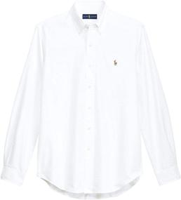 img 4 attached to 👔 RALPH LAUREN Oxford Sleeve Button Men's Clothing and Shirts