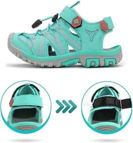 img 1 attached to DREAM PAIRS Closed-Toe Outdoor Sandals for Boys and Girls: Perfect for Summer (Toddler/Little Kid/Big Kid)