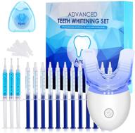 🦷 agoal teeth whitening kit - led light, non-sensitive gel pen & soft mouth tray for brightening teeth logo