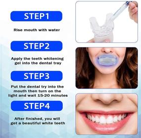 img 1 attached to 🦷 Agoal Teeth Whitening Kit - LED Light, Non-Sensitive Gel Pen & Soft Mouth Tray for Brightening Teeth