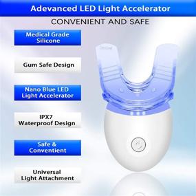 img 2 attached to 🦷 Agoal Teeth Whitening Kit - LED Light, Non-Sensitive Gel Pen & Soft Mouth Tray for Brightening Teeth