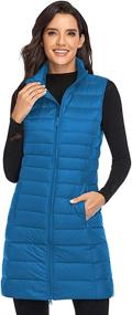 img 4 attached to 🧥 Obosoyo Women's Ultra Light Long Down Vest: Winter Packable Jacket for Lightweight Outdoor Warmth