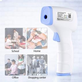 img 2 attached to 🌡️ Accurate Forehead Thermometer for All Ages, Lucky Sox Digital Infrared with Memory Function & Large Digital Screen for Instant Readings on Humans & Surfaces