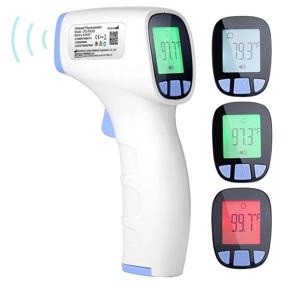 img 3 attached to 🌡️ Accurate Forehead Thermometer for All Ages, Lucky Sox Digital Infrared with Memory Function & Large Digital Screen for Instant Readings on Humans & Surfaces