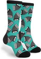 accordion instrument novelty socks women logo