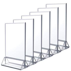 img 4 attached to NIUBEE Acrylic Borders: Enhance Vertical Restaurant Décor with Sleek Elegance