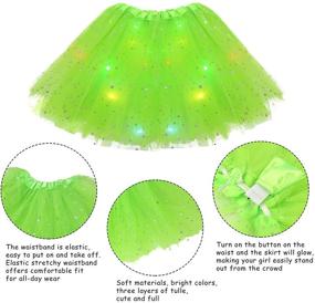 img 3 attached to Enchanting Girl Tutu Skirts: Illuminate Every Dance with Magic Light Princess Tulle Ballet Skirts