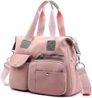 🌸 floral rosa multiflora waterproof shoulder handbags for women with wallets - satchel style logo