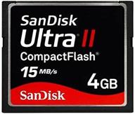 💿карта памяти sandisk ultra ii compact flash 4гб 15мб/с (sdcfh-004g-a11) логотип