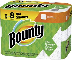 img 4 attached to 🧻 Bounty Paper Towels, White, 6 Big Rolls: Get 8 Regular Rolls Worth!