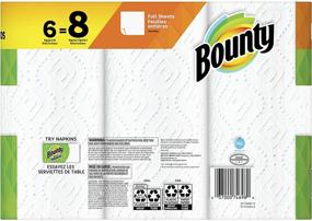 img 3 attached to 🧻 Bounty Paper Towels, White, 6 Big Rolls: Get 8 Regular Rolls Worth!