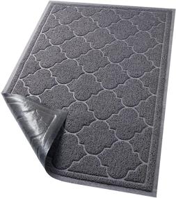 img 4 attached to 🚪 LuxStep Large 24x36 Inch Indoor Outdoor Doormat: Non-Slip, Durable Floor Mat for High Traffic Areas, Entryway, Patio, Garage - Grey