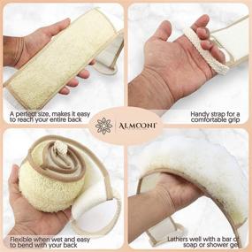 img 2 attached to 🧽 Deep-Cleansing Natural Loofah Back Scrubber: Revitalize Your Back in the Shower