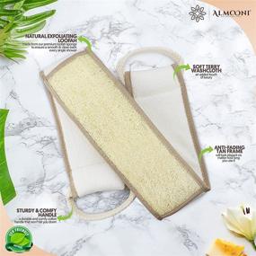 img 3 attached to 🧽 Deep-Cleansing Natural Loofah Back Scrubber: Revitalize Your Back in the Shower