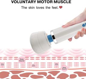 img 3 attached to Беспроводной стержневой массажер - 8 скоростей и 20 вибрирующих режимов - USB-перезаряжаемый - Мощный ручной персональный массажер для мышечных болей - Восстановление после спорта