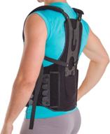 🌟 postural extension back straightener brace - ideal for kyphosis, scoliosis, and hunchback treatment - rigid posture corrector vest for effective relief (s/m) логотип