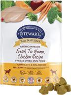 🐶 stewart raw naturals freeze dried dog food, 12-ounce resealable pouch, chicken logo