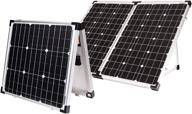 optimized: go power! gp-psk-80 80w black portable folding solar kit with 10 amp solar controller logo