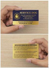 img 1 attached to 🐾 WORKINGSERVICEDOG.COM EZ-Sling Small Service Dog Sling Carrier: Your Ultimate Companion with Five Service Dog Law Handout Cards