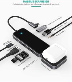 img 3 attached to Tiergrade 8 in 1 USB C Hub: 4K HDMI, Power Delivery, SD TF Card Reader, USB C Port + More for MacBook & Type C Devices