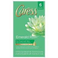 кусок мыла caress beauty, 6 штук, emerald rush, 4 унции логотип