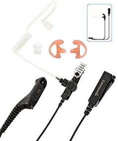 img 2 attached to 👀 High-Durability Two Wire Earpiece for Motorola Radios APX & XPR Series - Acoustic Headset Included