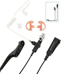 img 1 attached to 👀 High-Durability Two Wire Earpiece for Motorola Radios APX & XPR Series - Acoustic Headset Included
