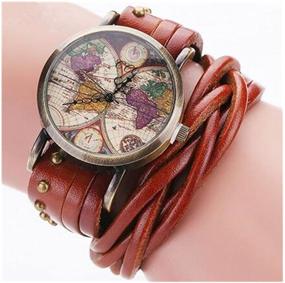 img 1 attached to MINILUJIA Travel Watches Leather Vintage