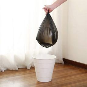 img 2 attached to 🗑️ Nicesh Black 6 Gallon Trash Bags/Can Liners: 250 Counts - High-Quality Waste Disposal Solution