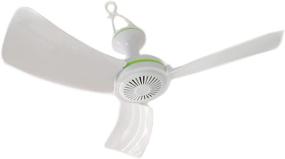 img 4 attached to Compact Portable Ceiling Fan: Whisper Quiet Energy-Saving Personal Fan for Bedroom, Basement, Attic, Gazebo