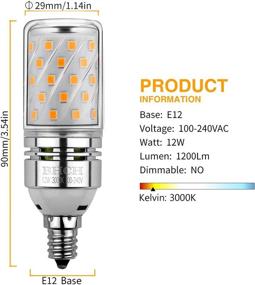 img 3 attached to BHCH LED Corn Bulbs: Brighten Every Space with Energy-Efficient Lighting