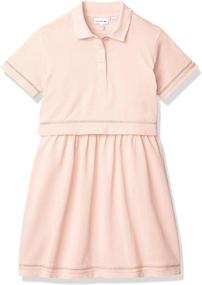 img 1 attached to 👗 Lacoste Mini Sleeve Feminine Corrida Girls' Dress Clothing