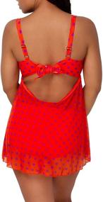 img 3 attached to 👙 Flattering and Stylish: Smart & Sexy Full Busted Ruffle Twist Bandeau Tankini for Women